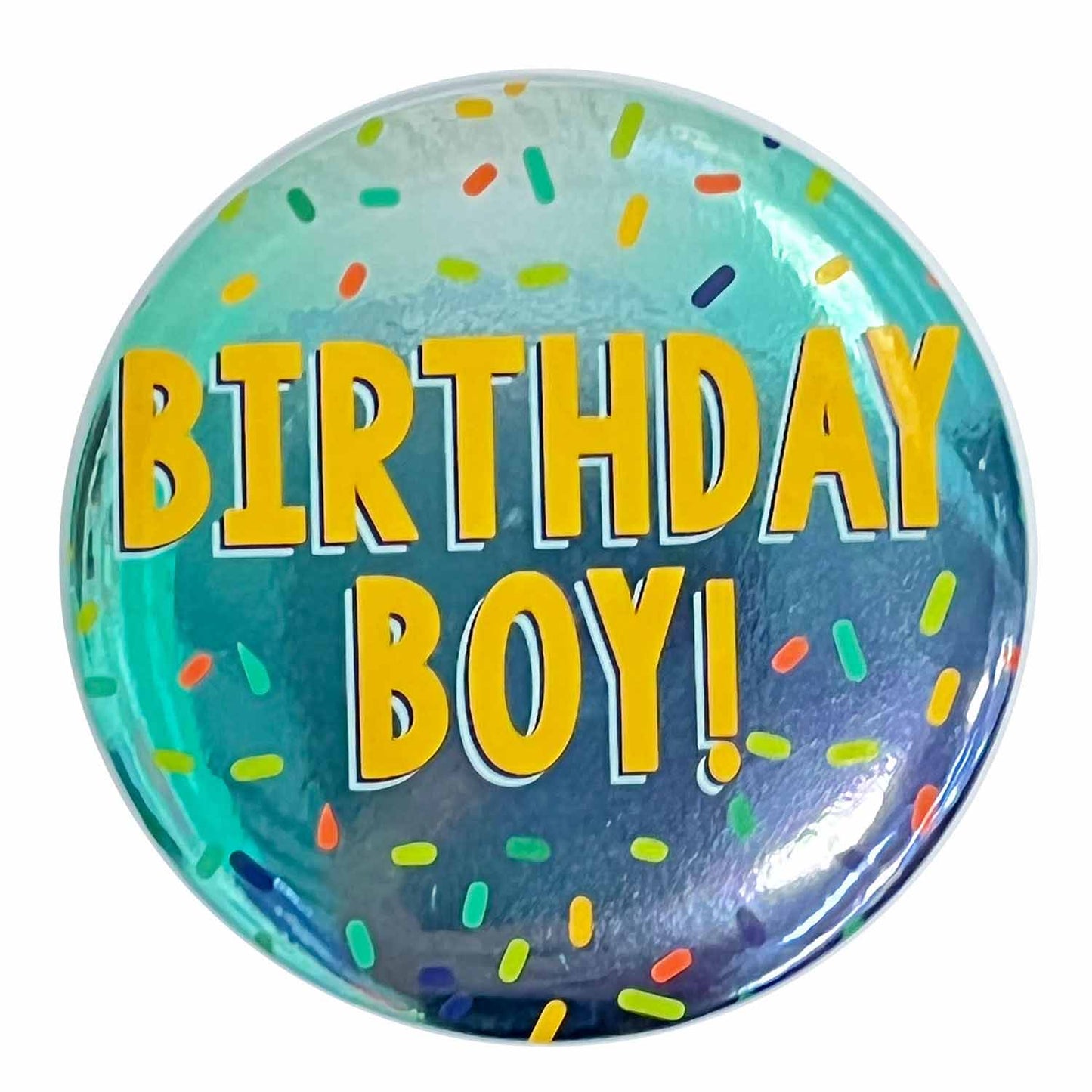 9912100 IP X12 - Birthday Boy! Badges 6cm - 12 PC