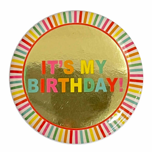 9912104 IP X12 - It's My Birthday Badges 6cm - 12 PC