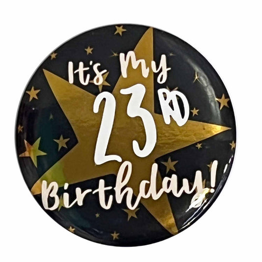 9912113 IP X12 - Add-an-Age Birthday Badges 6cm - 12 PC