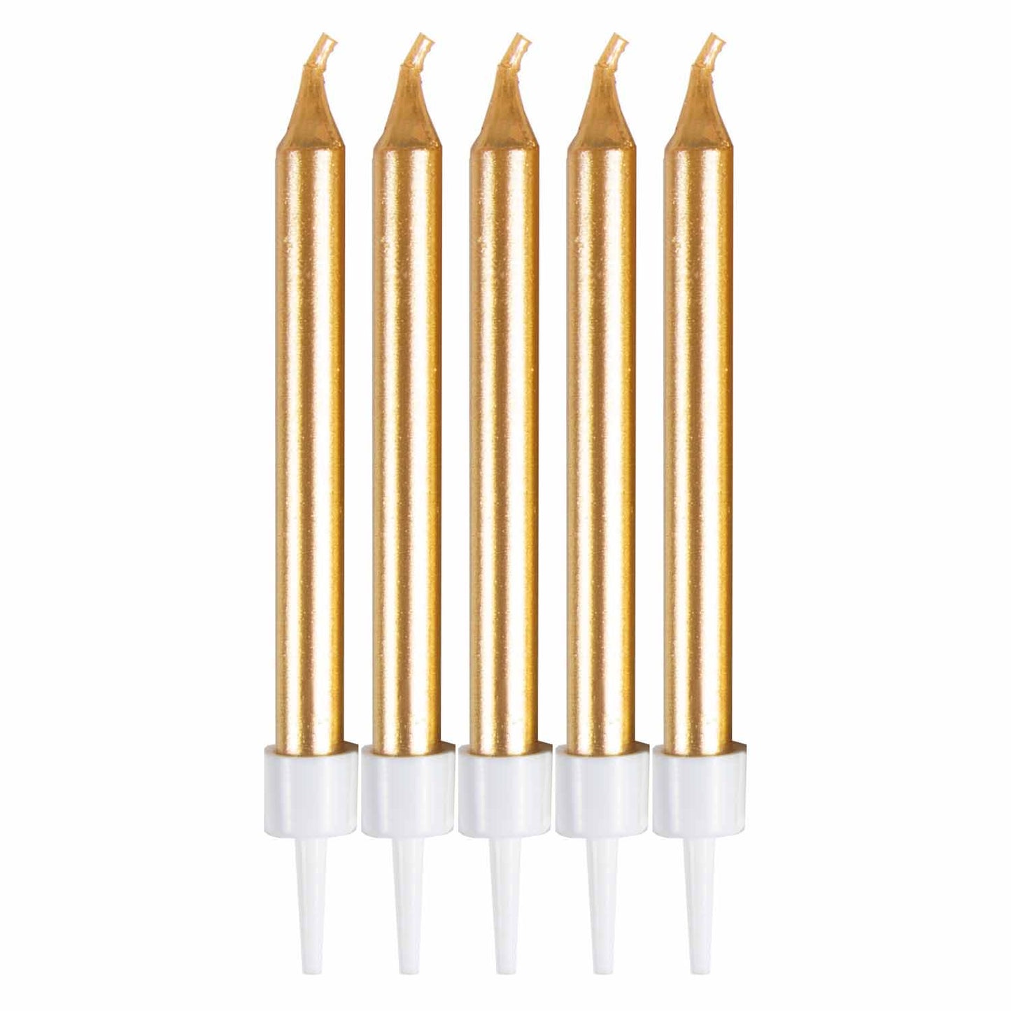 White Skinny Candles 6cm - 12 PKG/10