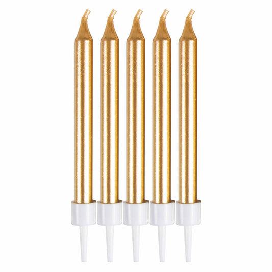 White Skinny Candles 6cm - 12 PKG/10