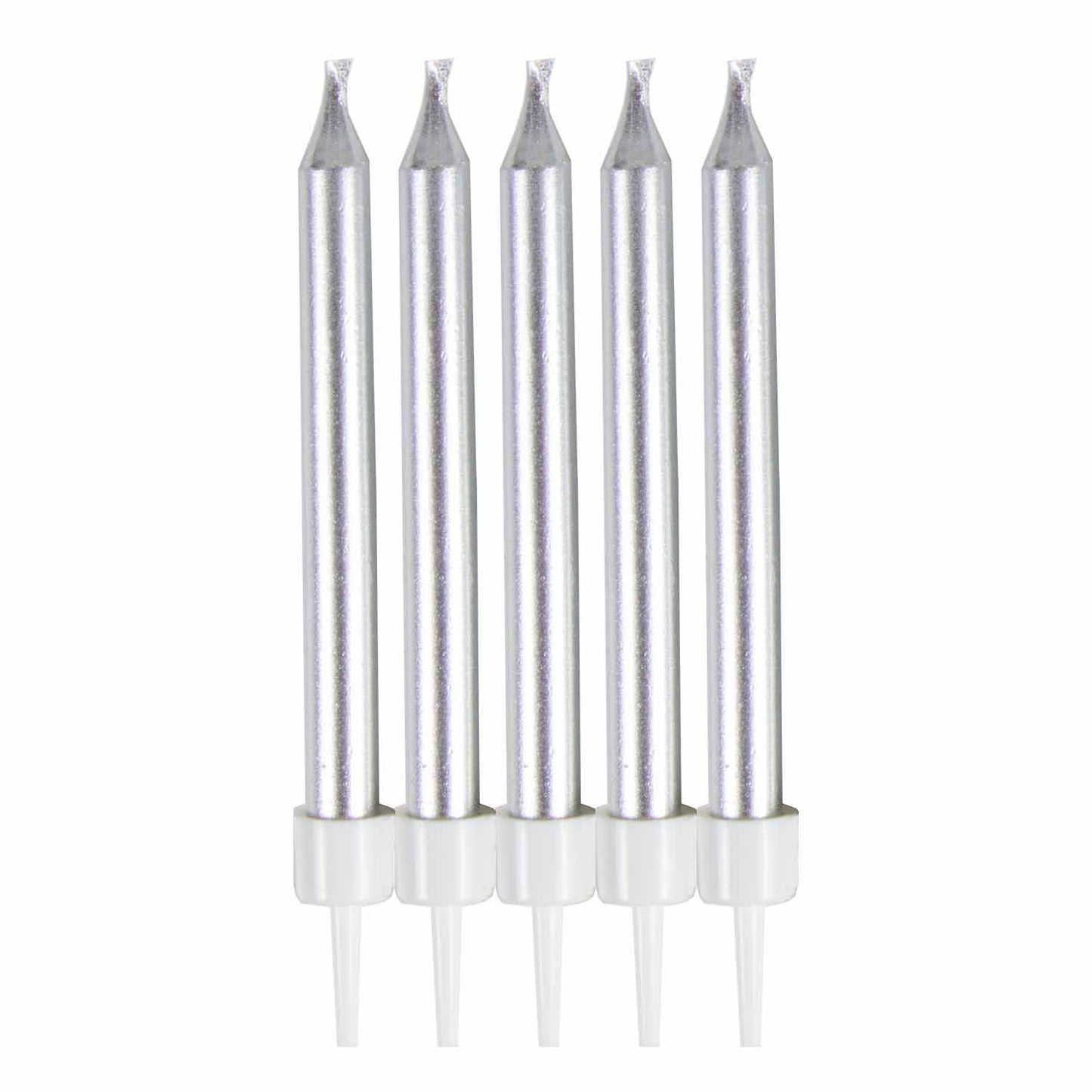 White Skinny Candles 6cm - 12 PKG/10
