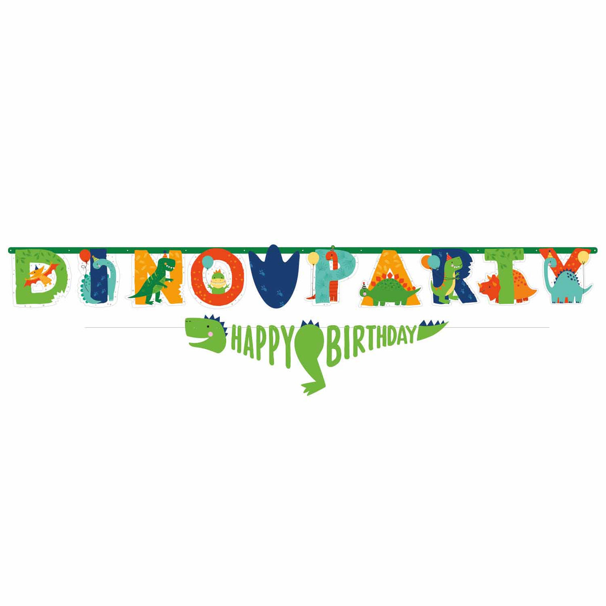 9912589 IP X6 - Dino-Mite Party Letter Banners - 6 PC