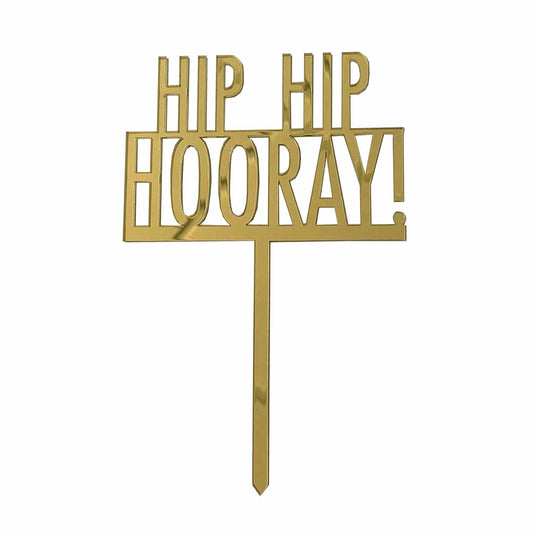 9912370 IP X6 - Hooray Cake Toppers - 6 PC