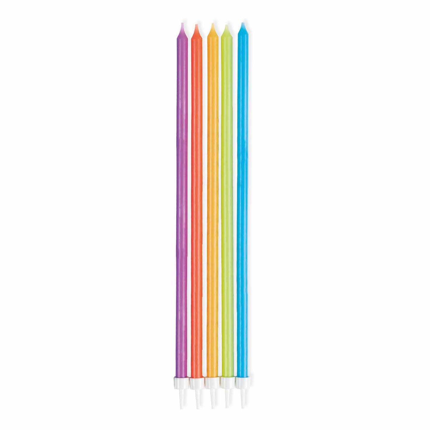 9911574 IP X12 - Primary Skinny Candles 16cm - 12 PKG/10