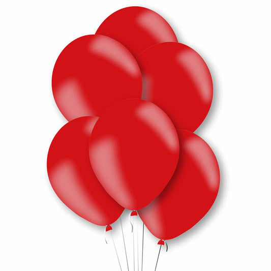 9912736 IP X10 - Metallic Red Latex Balloons 11"/27.5cm - 10 PKG/10