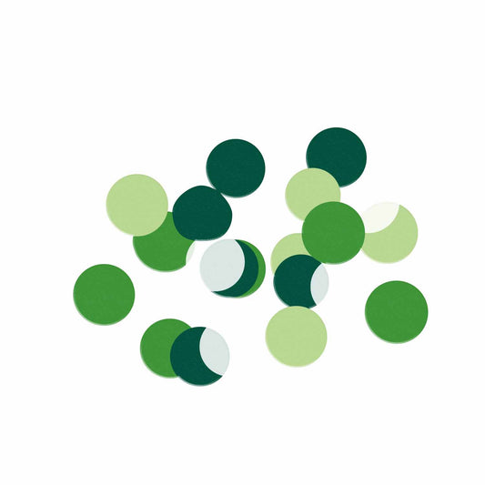 9913531 IP X12 - Green Paper Confetti - 12 PC