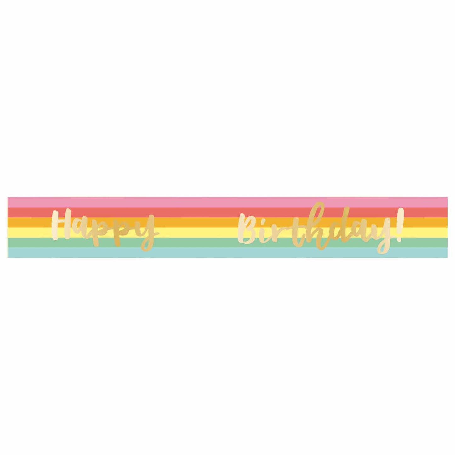 9912125 IP X12 - Classic Happy Birthday Add-an-Age Foil Banners 1.8m - 12 PC