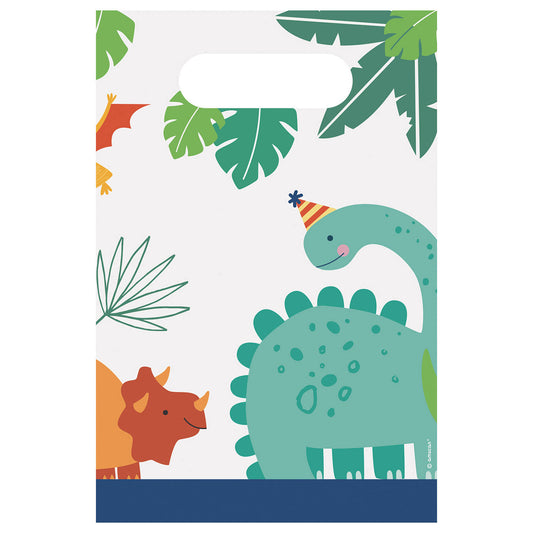 9912588 IP X6 - Dino-Mite Party Paper Loot Bags - 6 PKG/8