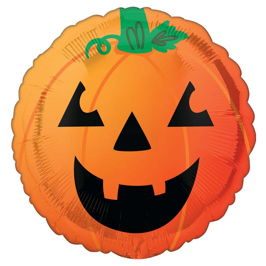 4485001 IP X5 - Fun and Spooky Pumpkin Standard Foil Balloons S40 - 5 PC
