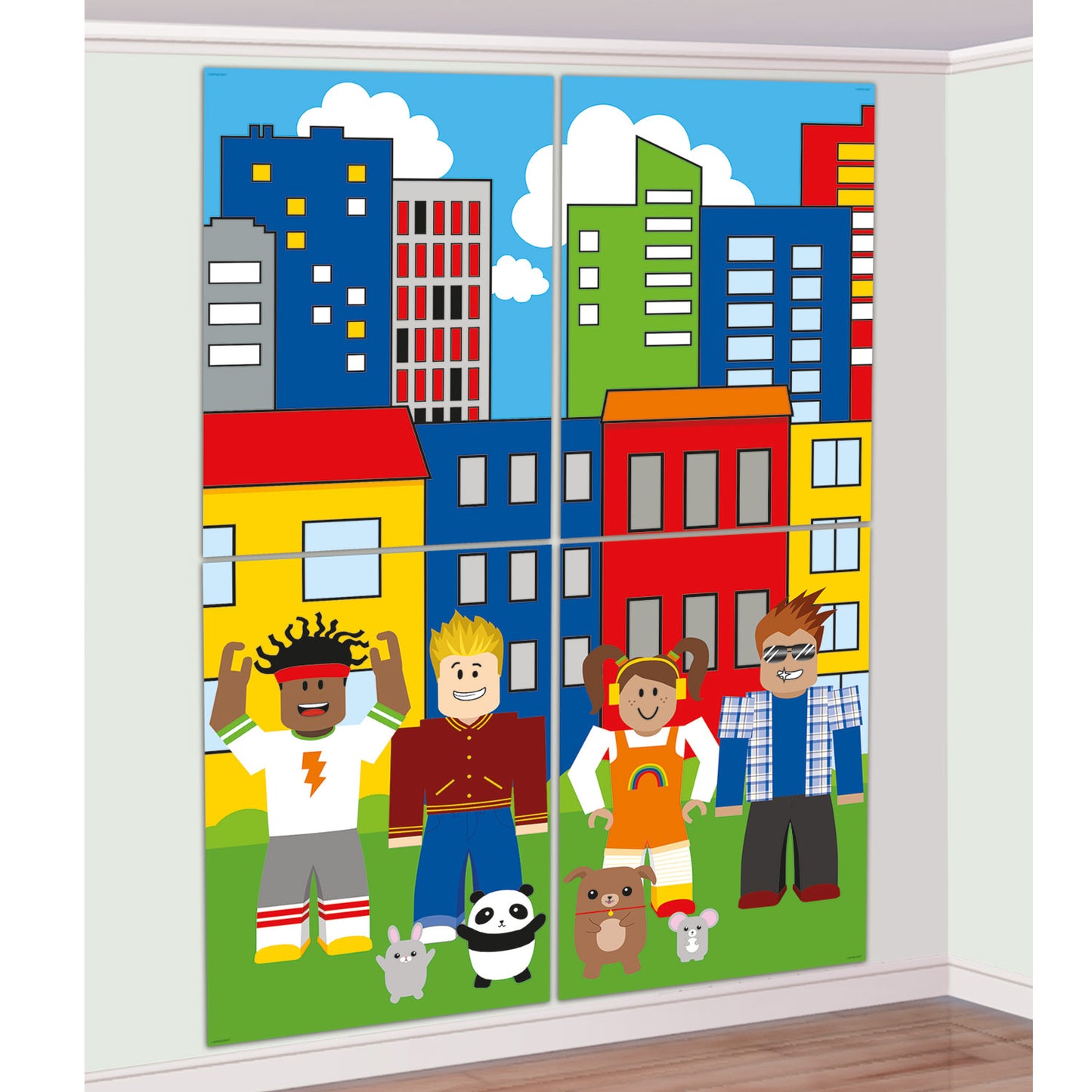 9913848 IP X6 - Party Town Scene Setters with Photo Accessories - 6 PKG/16