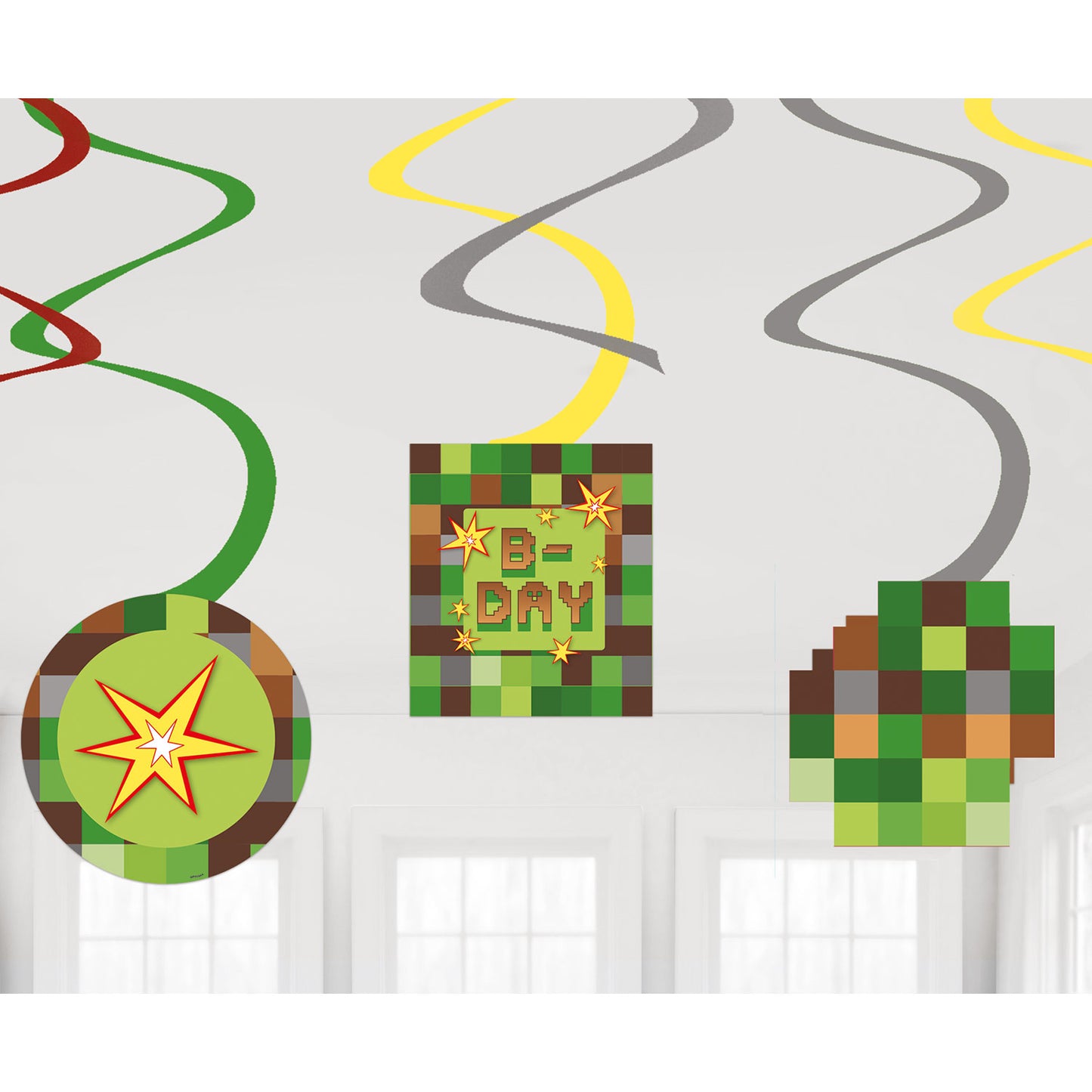 TNT Party! Paper Swirl Decorations - 6 PKG/6