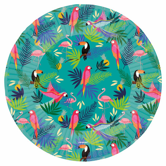 9914515-66 - Club Tropicana Paper Plates 23cm - 6 PKG/8