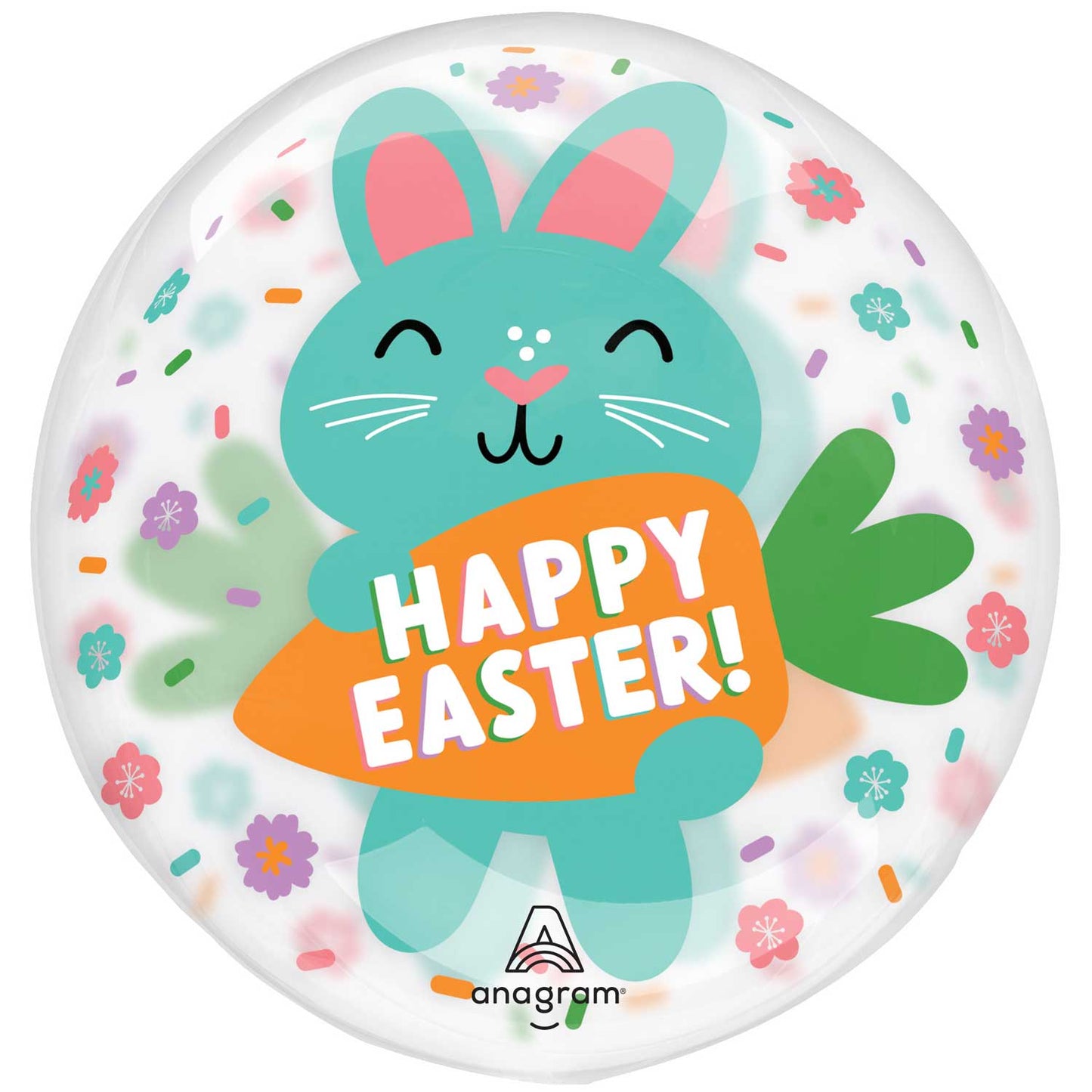 4516411 IP X5 - Clearly Easter Bunnies Clearz Balloons G20 - 5 PC