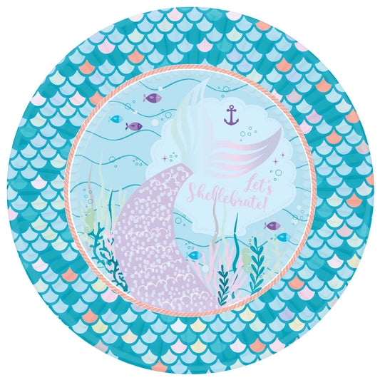 9914382 - Mermaid Tales Paper Plates 23cm - 12 PKG/8