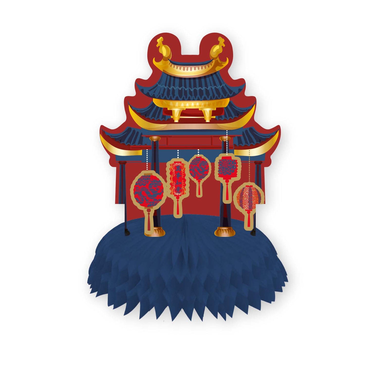 9913288 IP X6 - Lunar New Year Centrepieces 23cm w x 23cm h - 6 PKG/2