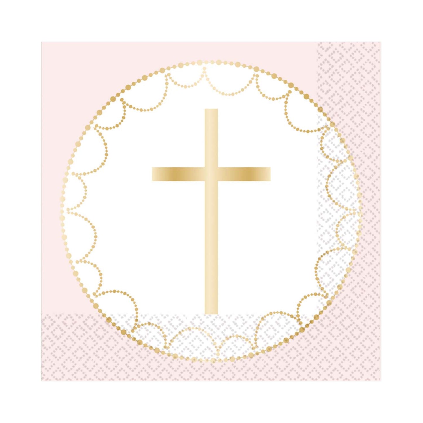Pink Botanical Celebration Luncheon Napkins 33cm - 18 PKG/20