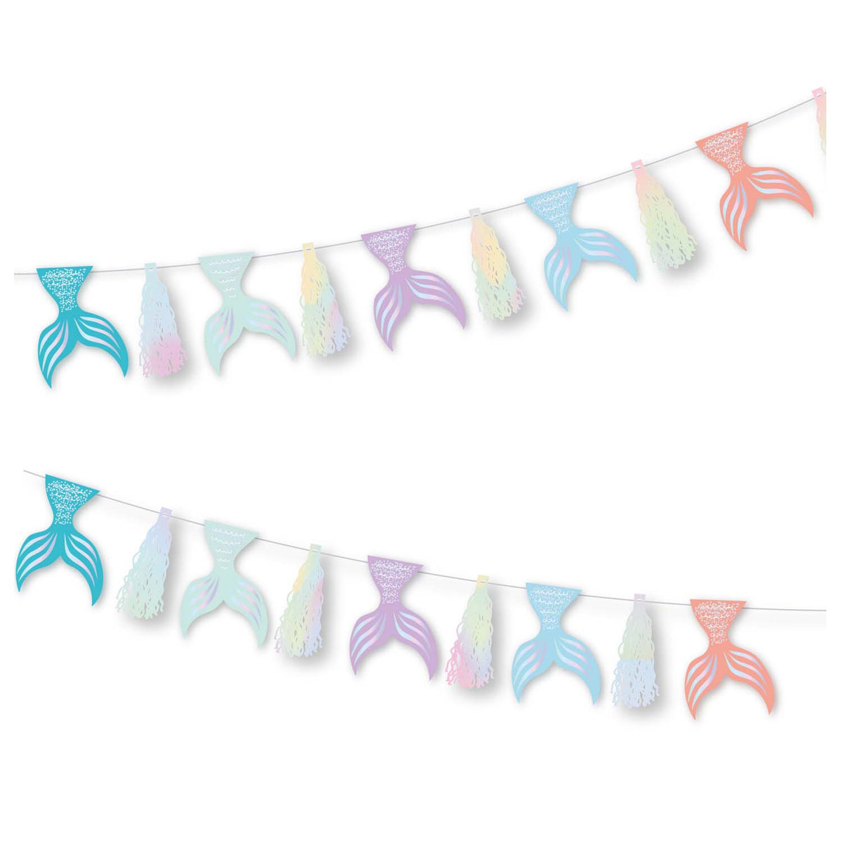 9914394 IP X12 - Mermaid Tales Tassel Banners 2.1m - 12 PC