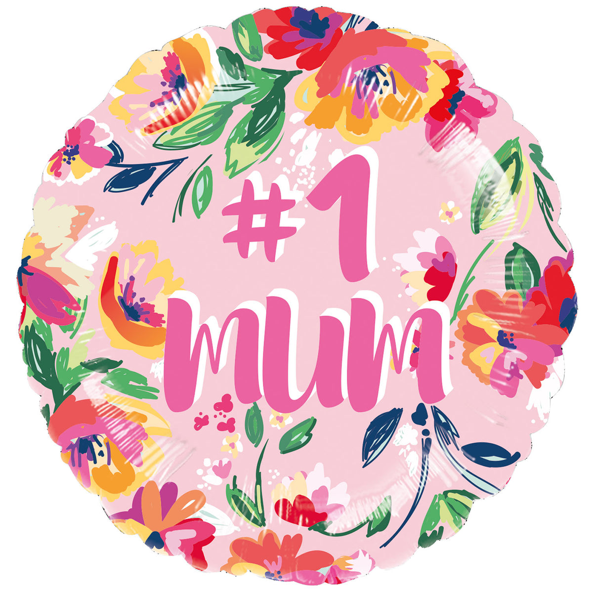 9916667 IP X5 - #1 Mum Standard Foil Balloons S40 - 5 PC