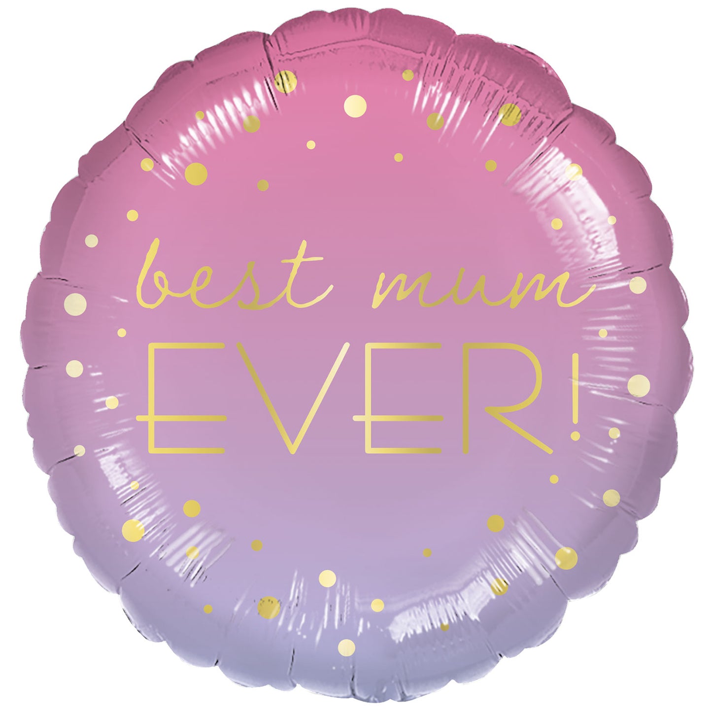 9916014 IP X5 - Best Mum Ever Ombre Standard Foil Balloons S40 - 5 PC