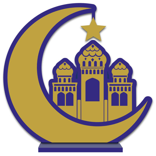 Opulent Eid Wooden Signs 30cm x 31cm - 6 PC