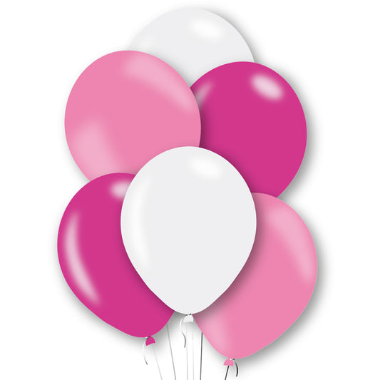 Assorted Pink Mix Latex Balloons 11"/27.5cm - 10 PKG/10
