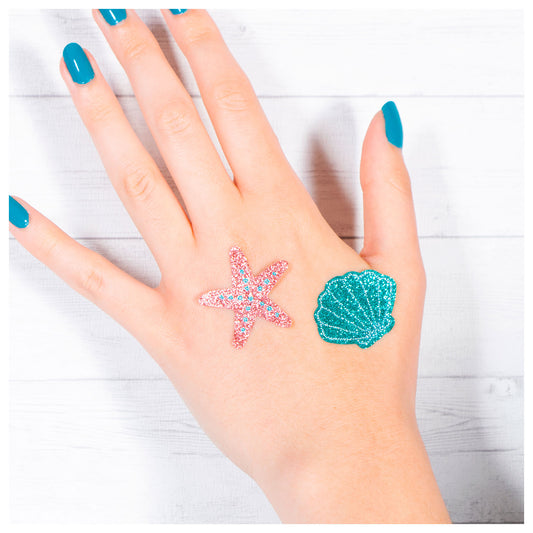 Mermaid Tales Shell Body Stickers - 12 PKG/4
