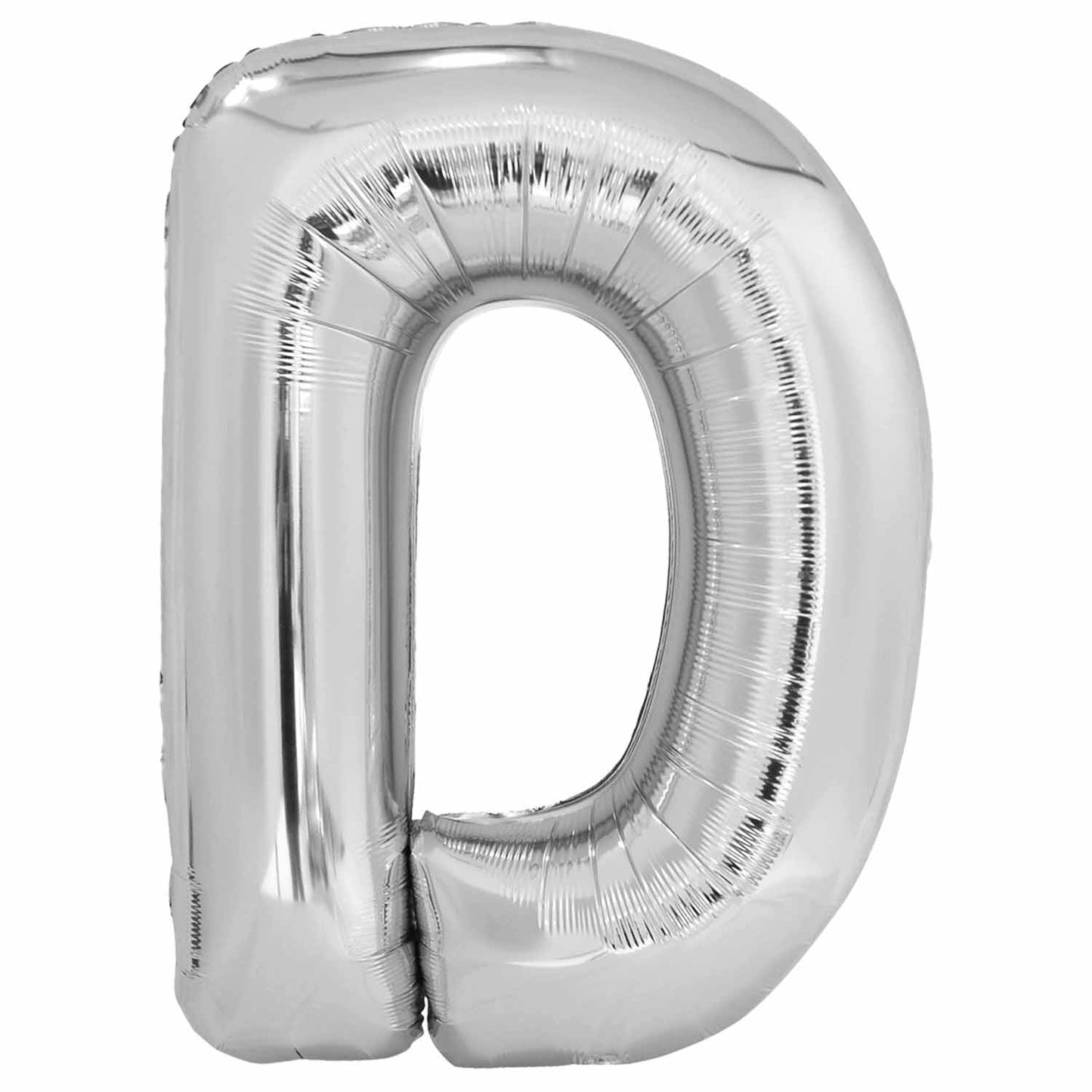 9915598 IP X5 - Amscan Large Letter D Silver Foil Balloons 24"/62cm X 34"/86cm P50 - 5 PC