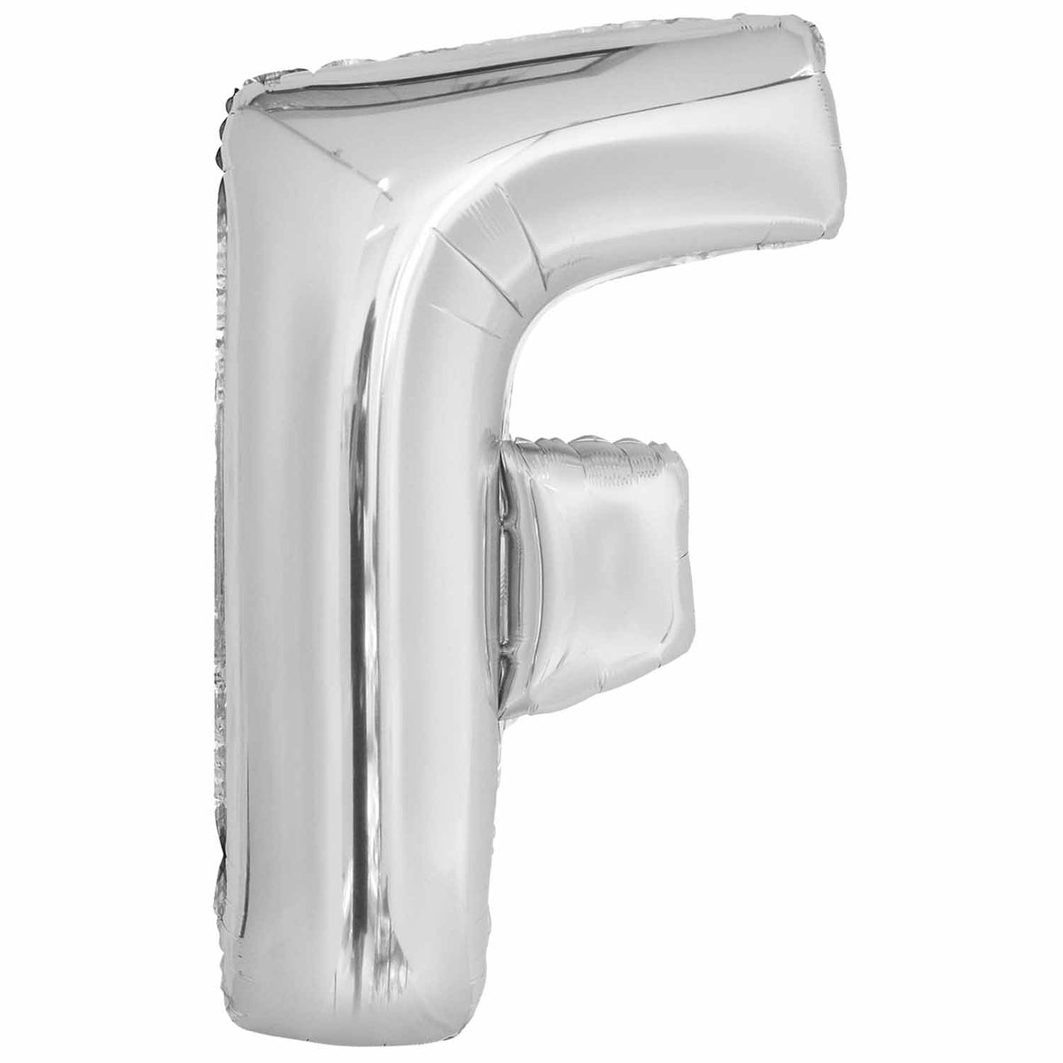 Amscan Large Letter F Silver Foil Balloons 21"/54.5cm X 34"/86cm P50 - 5 PC