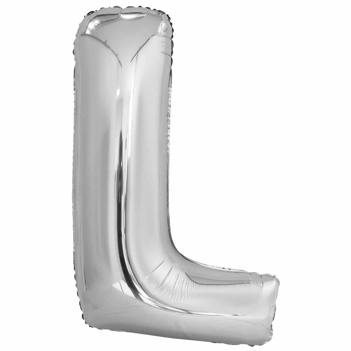 Amscan Large Letter L Silver Foil Balloons 22"/56cm X 34"/86cm P50 - 5 PC