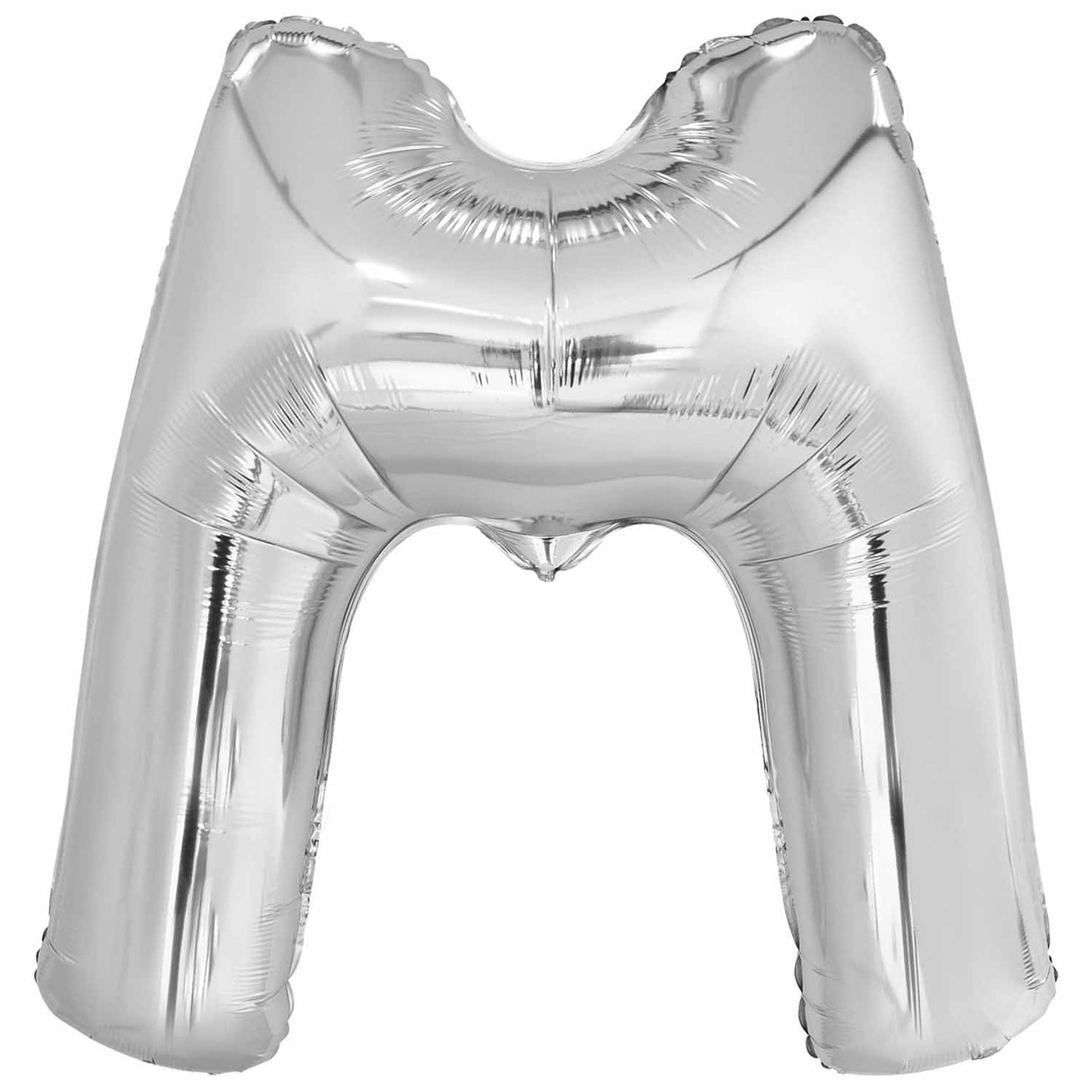 9915607 IP X5 - Amscan Large Letter M Silver Foil Balloons 27"/69.5cm X 34"/86cm P50 - 5 PC
