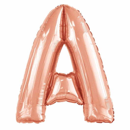 9915563 IP X5 Amscan Large Letter A Various Colours Foil Balloons 26"/67cm X 34"/86 cm P50 - 5 PC