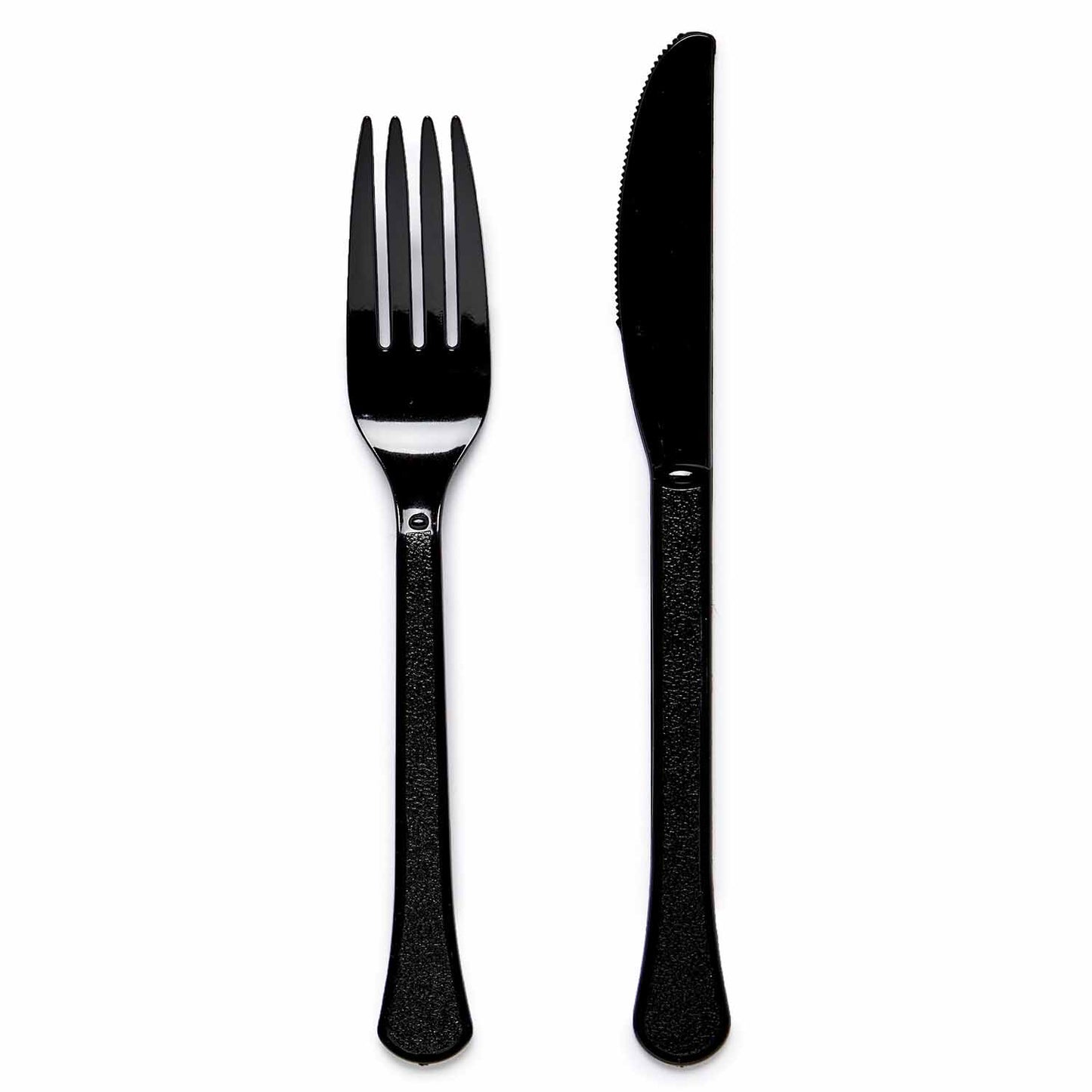 9915411 - Charcoal Mixed Plastic Cutlery - 12 PKG/24