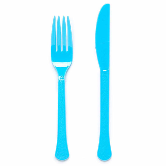 9915411 - Forget-me-not Mixed Plastic Cutlery - 12 PKG/24