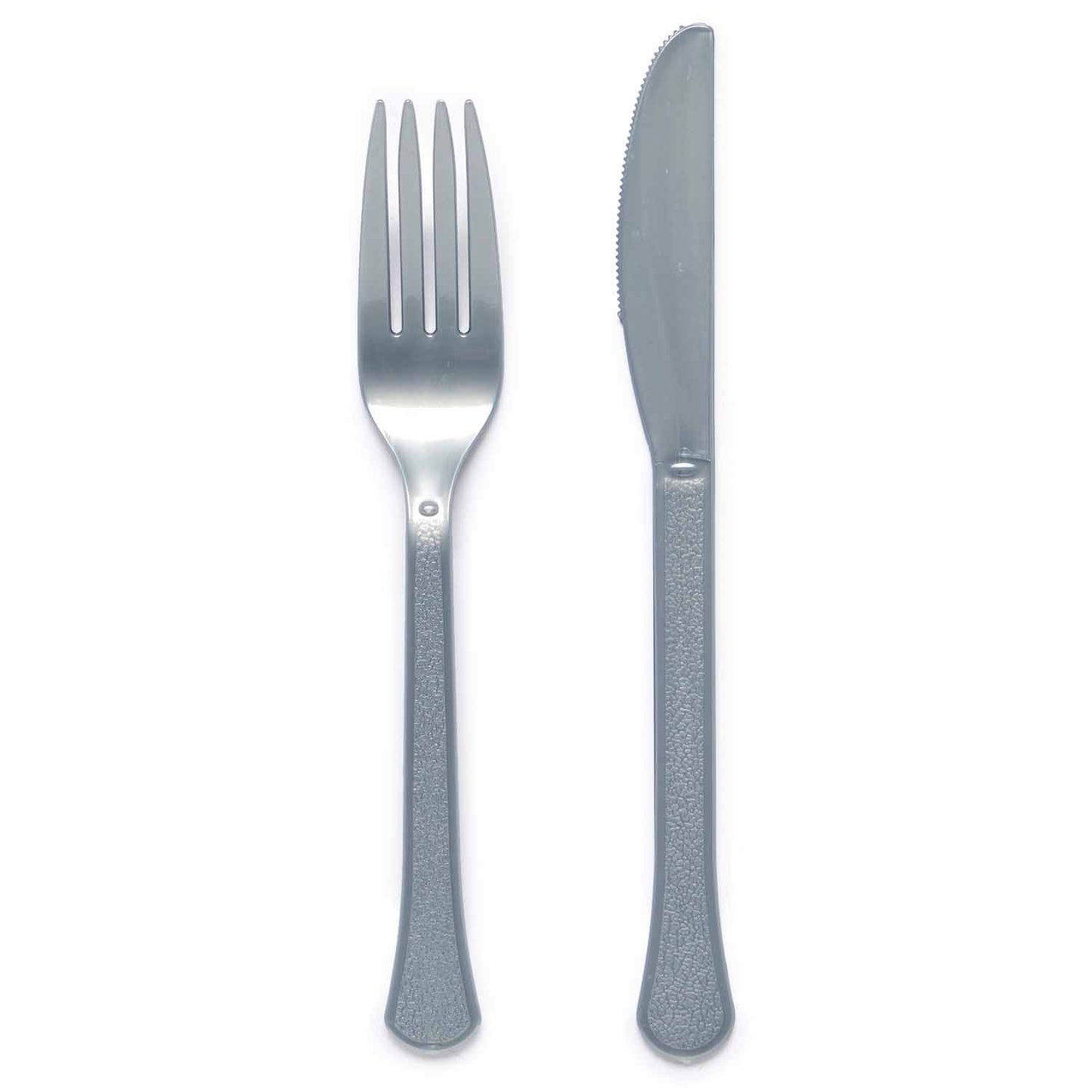 9915411 - Graphite Mixed Plastic Cutlery - 12 PKG/24