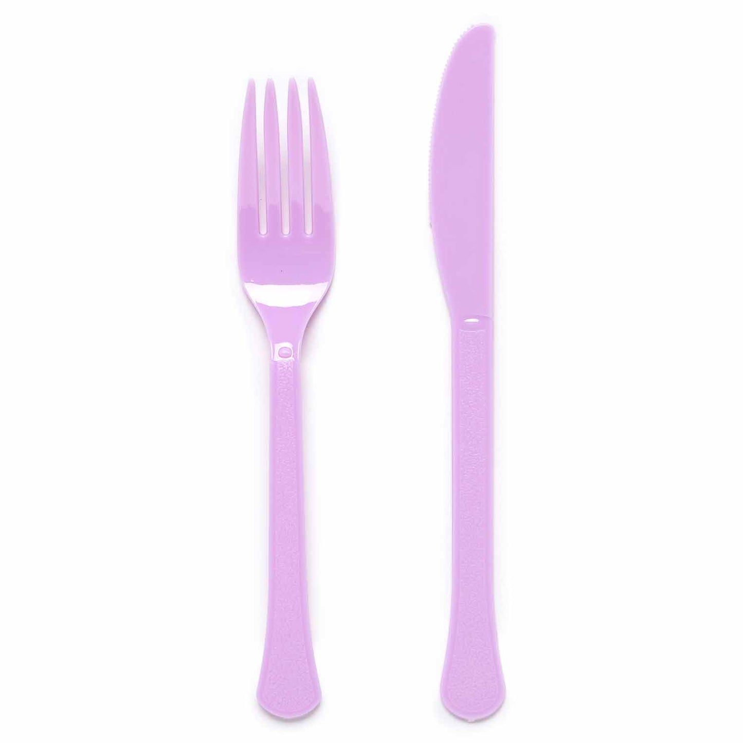 9915411 - Lavender Mixed Plastic Cutlery - 12 PKG/24