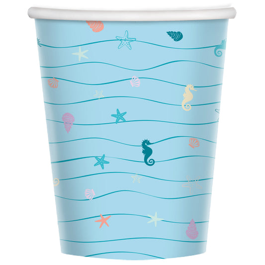 9914385 - Mermaid Tales Paper Cups 250ml - 6 PKG/8