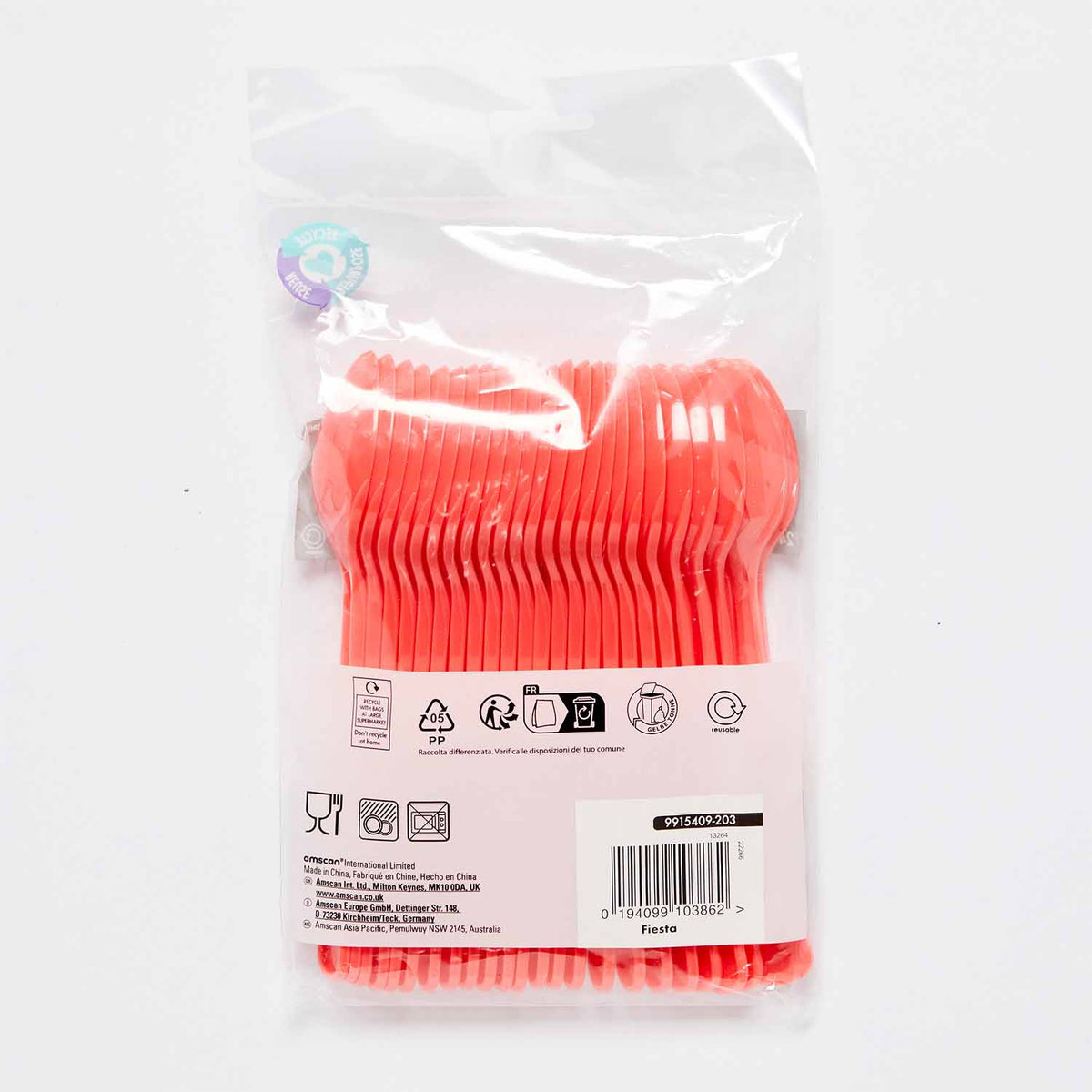 9915409 - Fiesta Plastic Spoons - 12 PKG/24