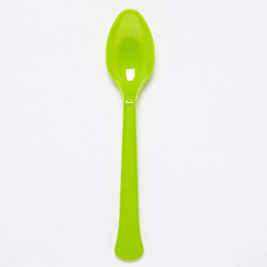 9915409 - Lime Cordial Plastic Spoons - 12 PKG/24