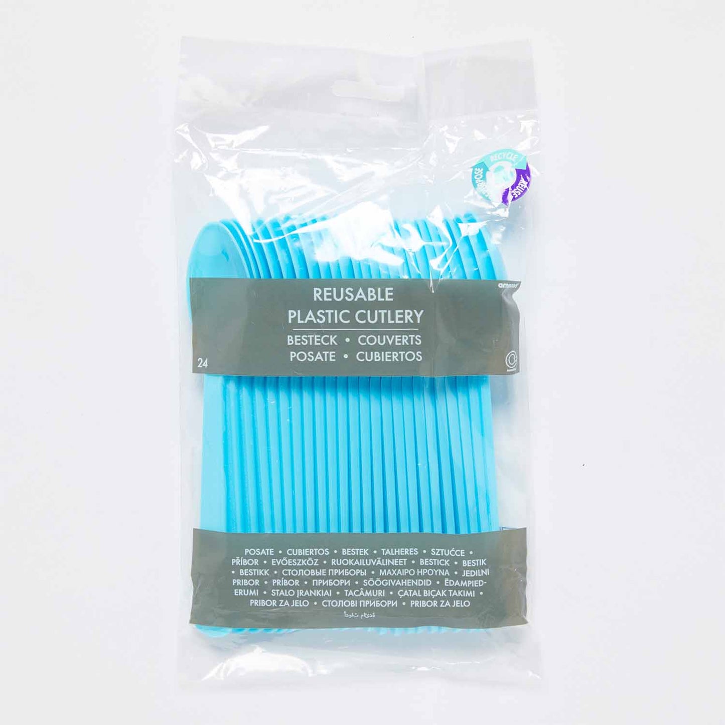 9915409 - Forget-me-not Plastic Spoons - 12 PKG/24