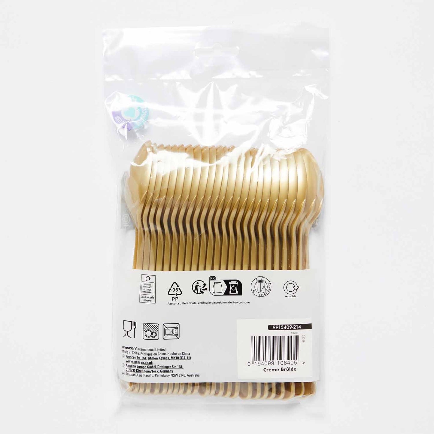 9915409 - Creme Brulee Plastic Spoons - 12 PKG/24