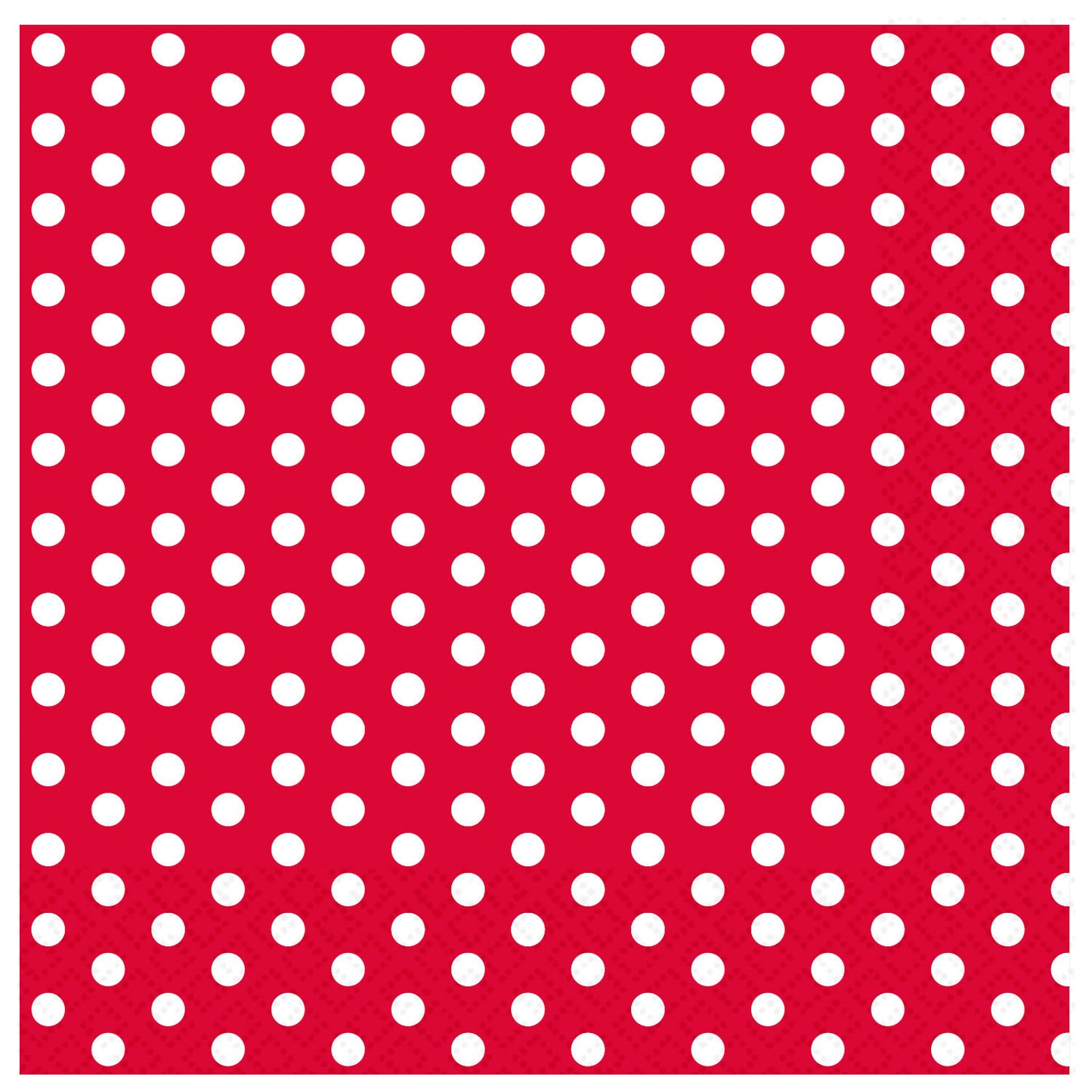 9916380 IP X18 - Red & White Spot Luncheon Napkins 33cm - 18 PKG/20