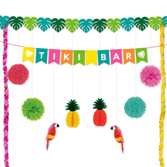 9917056 IP X6 - Tiki Bar Decoration Kits - 6 PKG/12