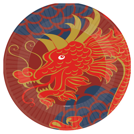 9913283-66  Lunar New Year Paper Plates 23cm - 12 PKG/8
