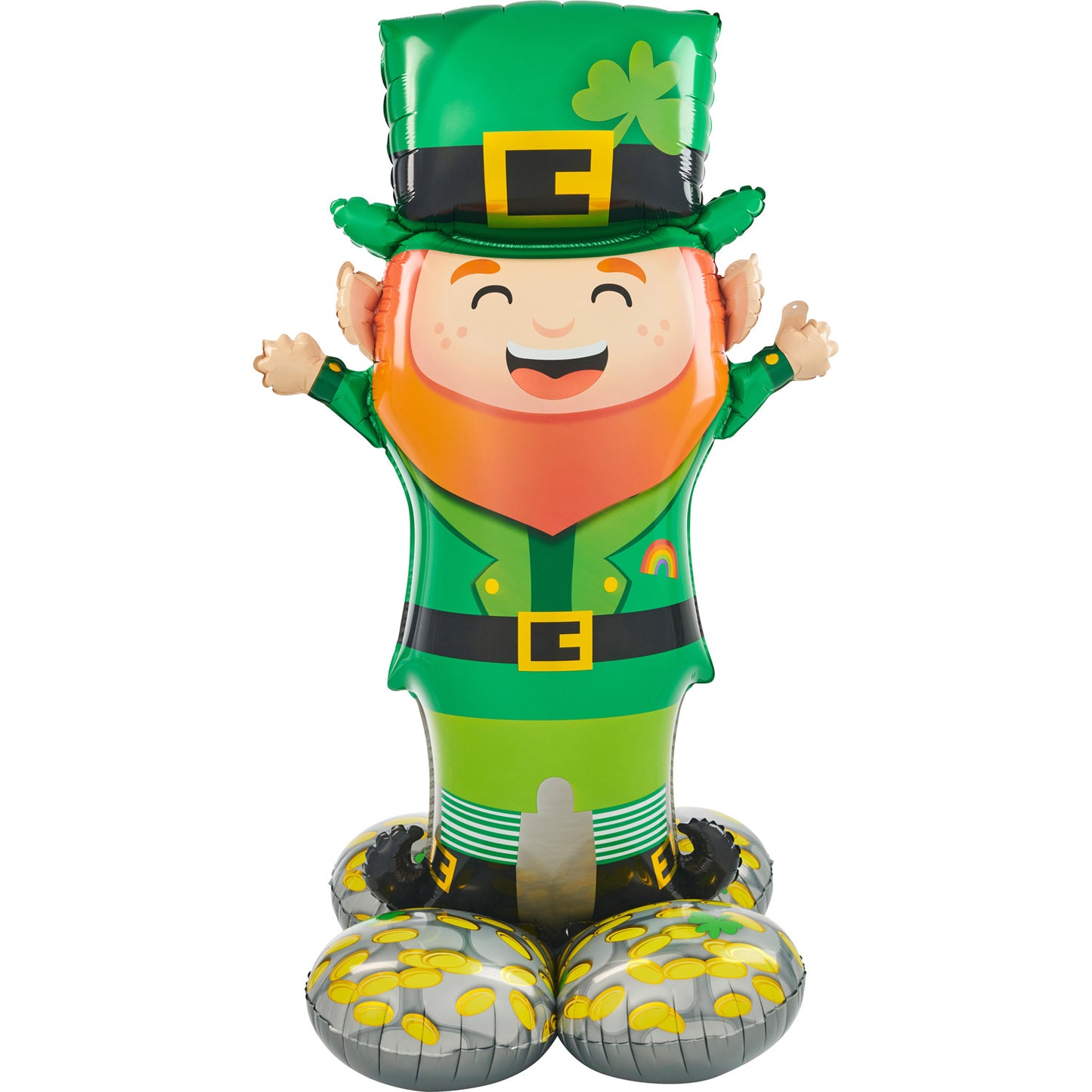 4377311 IP X3 - Lucky Leprechaun AirLoonz Foil Balloons 31"/78cm w x 53"/134cm h P70 - 3 PC