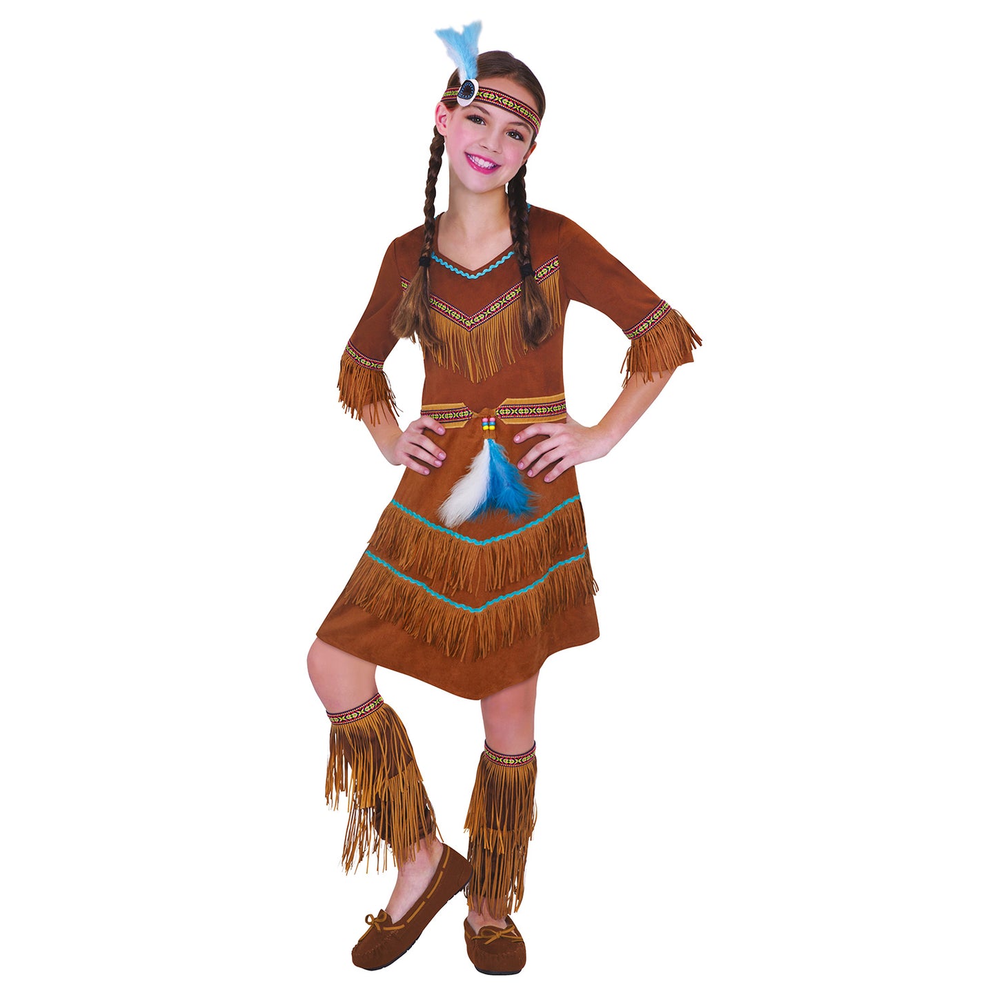 997653 - Girls Dream Catcher Native American Costume - Age 4-6 Years - 1 PC