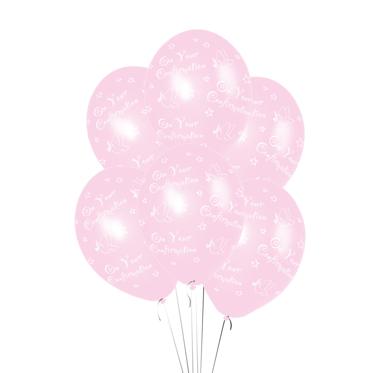 992302 IP X10 - Confirmation (Pink) Printed Latex Balloons 11"/27.5cm - 10 PKG/6