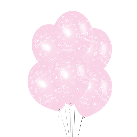 992302 IP X10 - Confirmation (Pink) Printed Latex Balloons 11"/27.5cm - 10 PKG/6