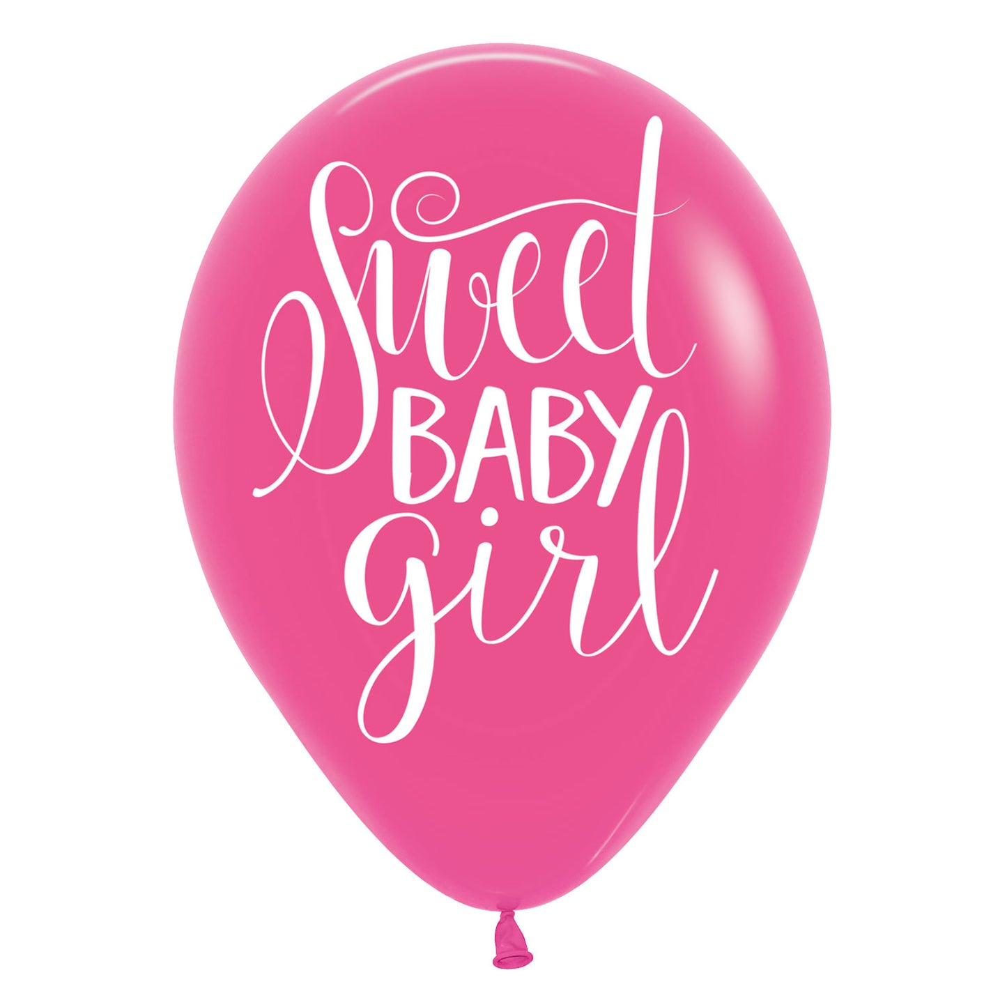 9904498 IP X6 - Floral Baby 4 Sided Latex Balloons 11"/28cm - 6 PKG/6