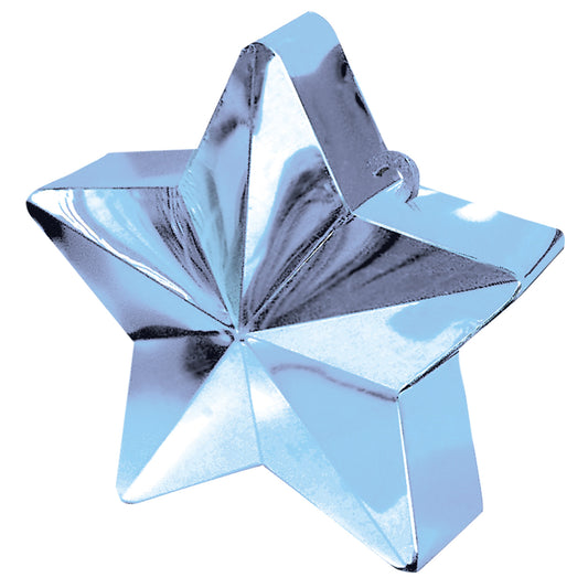 Light Blue Star Balloon Weights 150g/5oz - 12 PC
